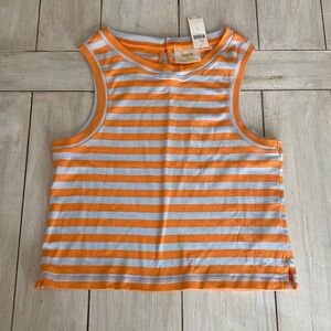 Maeve by Anthropologie NWT Orange Stripe Tank Top Small